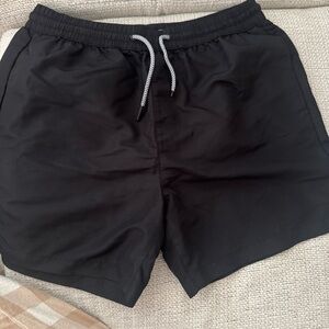 Forever 21 Black Mesh-Lined swim Shorts